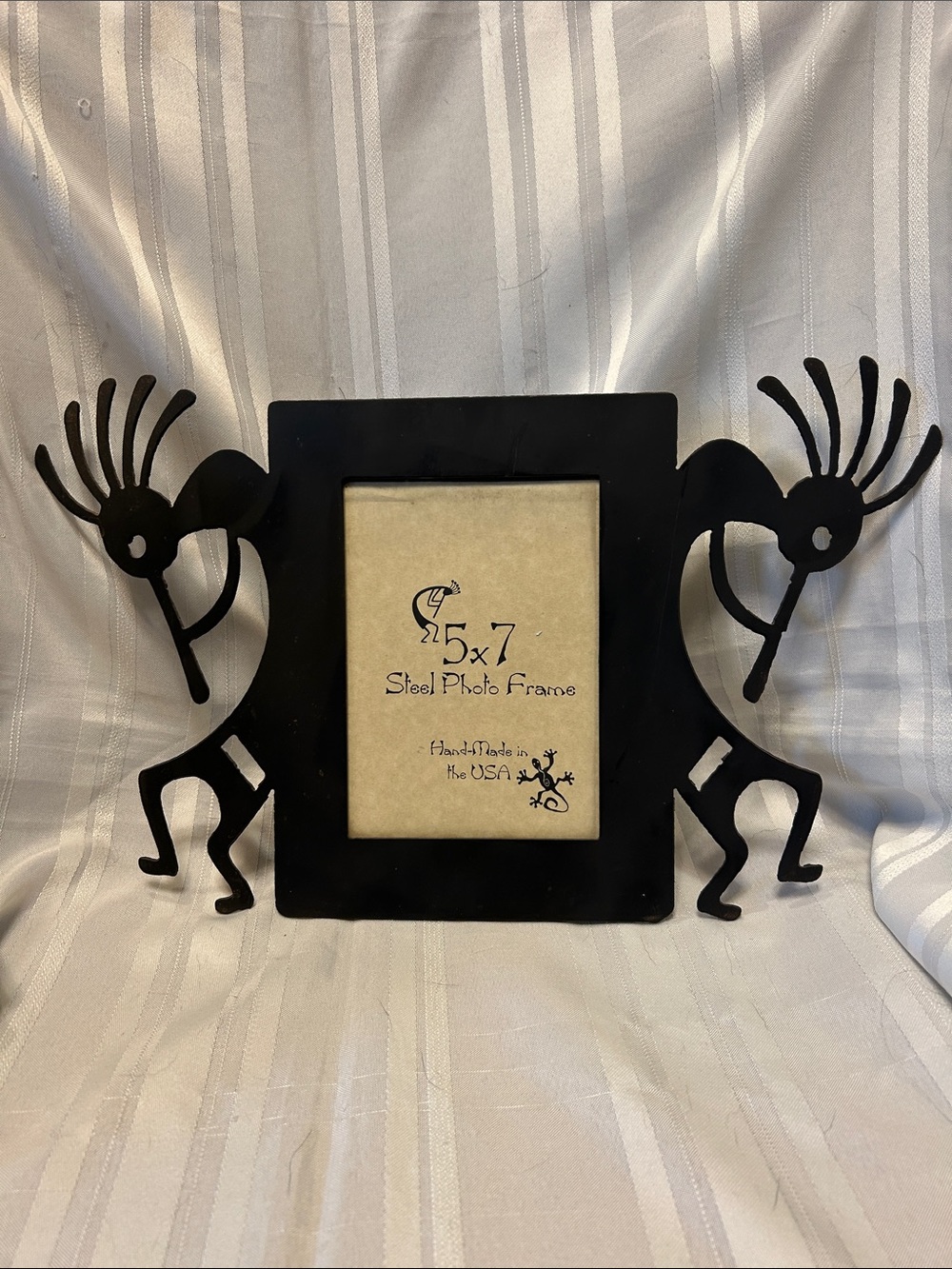 Handmade Steel Kokopelli 5x7 Photo Frame (LC)